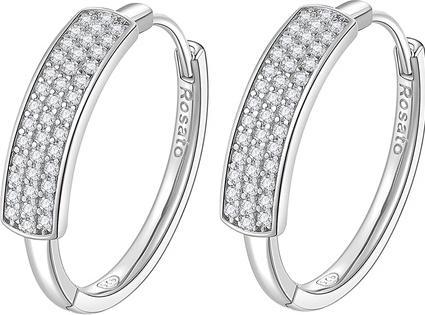 Rosato Elegant silver earrings rings with zircons Futura RZFU21 (L)