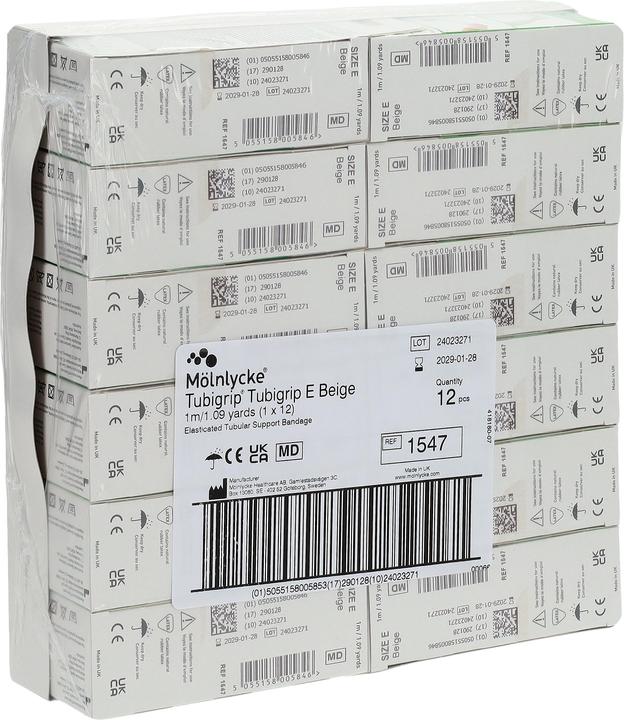 Actual product image Mölnlycke Schlauchbandage E 1mx8.75cm beige