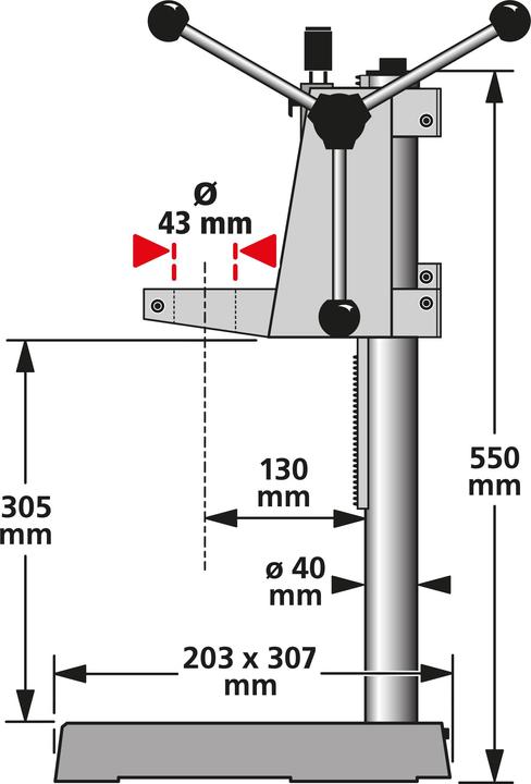 Actual product image wolfcraft wolfcraft 1 Bohrständer