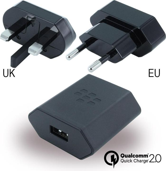 BlackBerry Charger USB EU UK NA World Adapter (13.50 W)