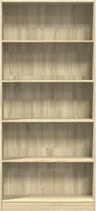 Actual product image VidaXL Bücherregal Regal Standregal Büroregal Aufbewahrungsregal Sonoma-Eiche (80 x 24 x 176 cm)