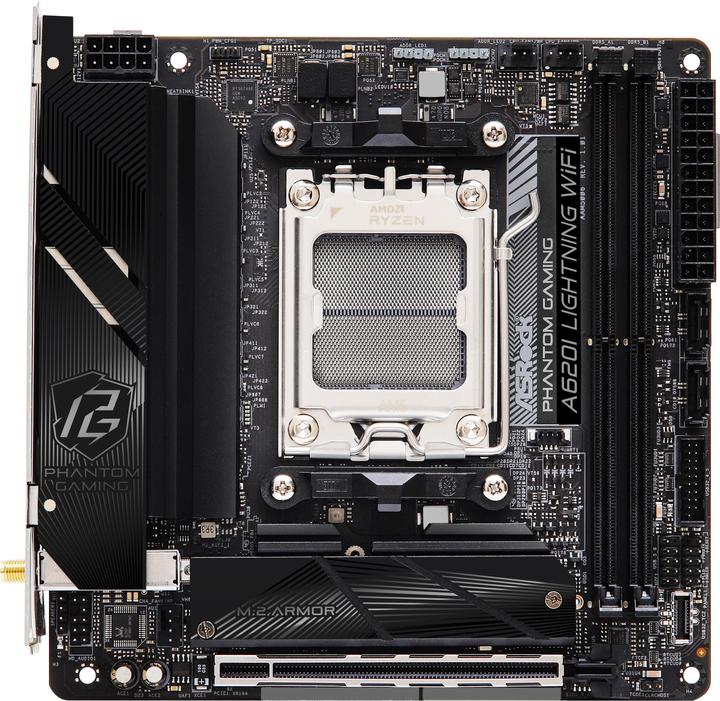 AsRock A620I Lightning WiFi AM5 mITX HDMI DDR5 retail (AM5, AMD A620, Mini-ITX)