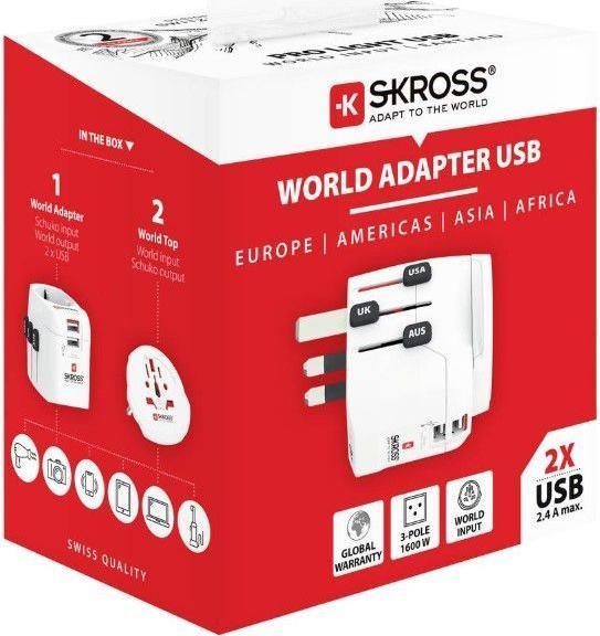 Produktbild Skross World Adapter Pro Light USB - World