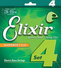 Actual product image Gore Wear Elixir 14052 Bass L Nano 045/100 (4 x, Guitar, 0.05")