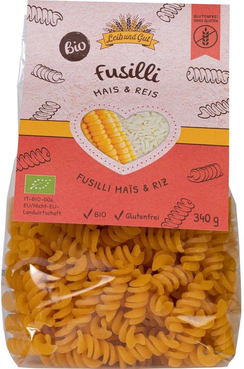 Produktbild Leib und Gut Teigwaren Bio Fusilli Mais & Reis 340 g (340 g)