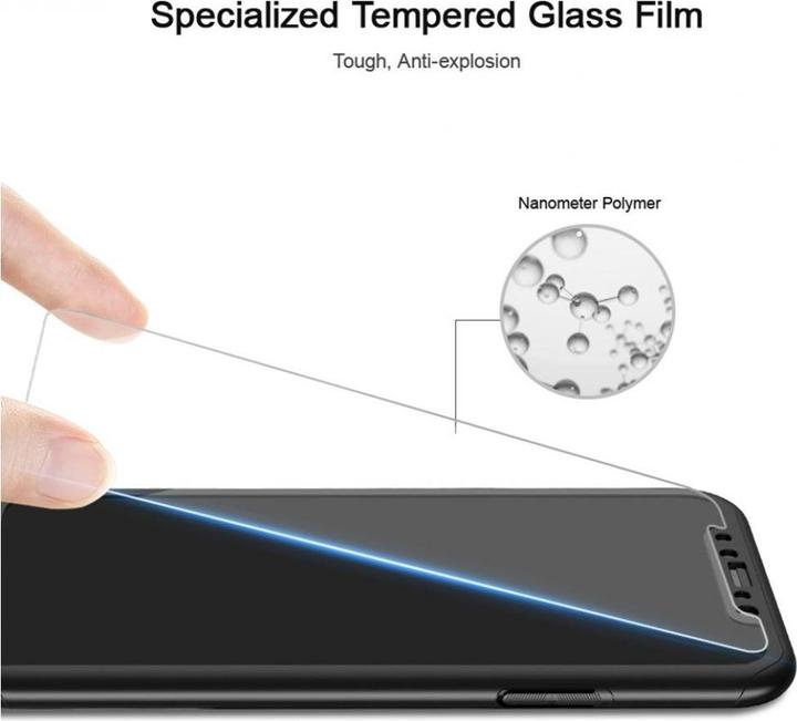Actual product image Floveme 360 degree bulletproof glass case iPhone XS all-round protection (1 Piece, Apple iPhone XS)