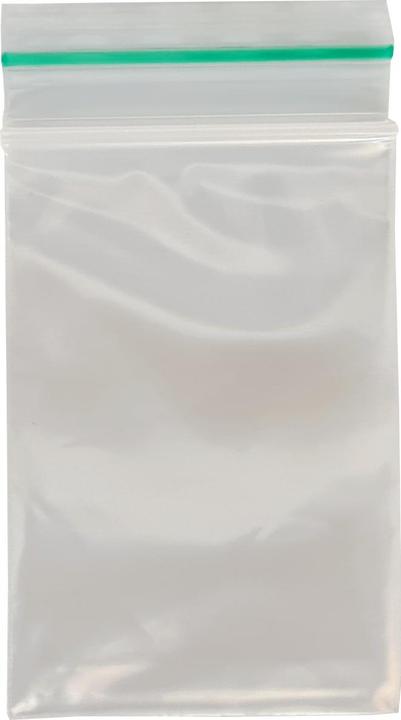 Schnellverschlussbeutel grüner Strich 40x60mm