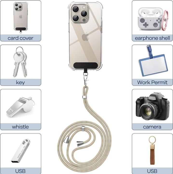 Actual product image Screenguard Universal Necklace Handykette für Smartphone Hüllen