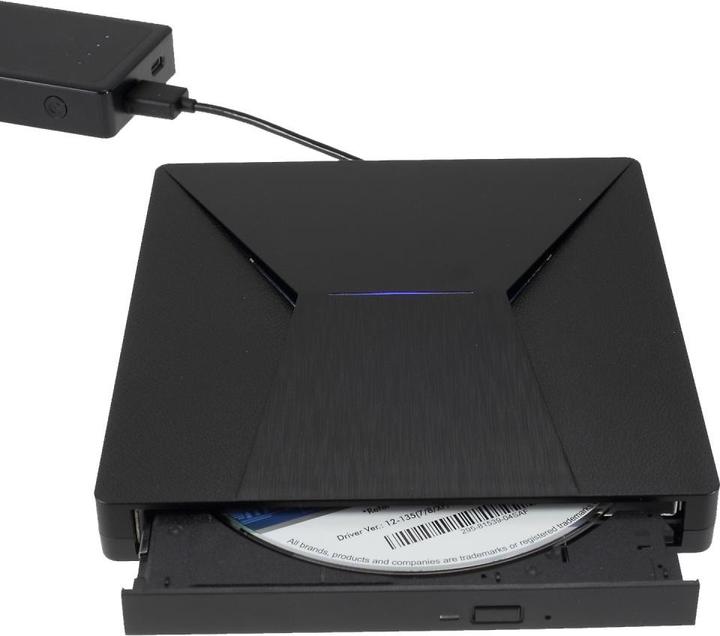 Image du produit Apfelkiste Lecteur externe Slim USB C & USB 3.0 CD DVD-RW (Graveur de DVD, Graveur de CD)