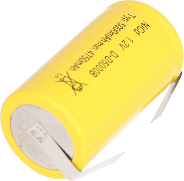 Produktbild AccuCell Akku KR-5000DEL Cadnica Mono mit Lötfahne in U-Form (1 Stk., Gerätespezifisch, 5000 mAh)