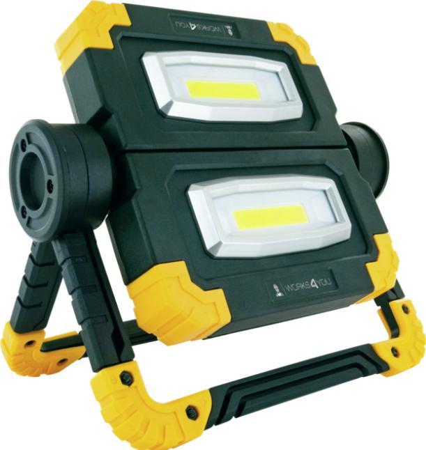 Schwaiger Multifunctionele schijnwerper opvouwbaar met draaibare lichtunits (1000 lm)