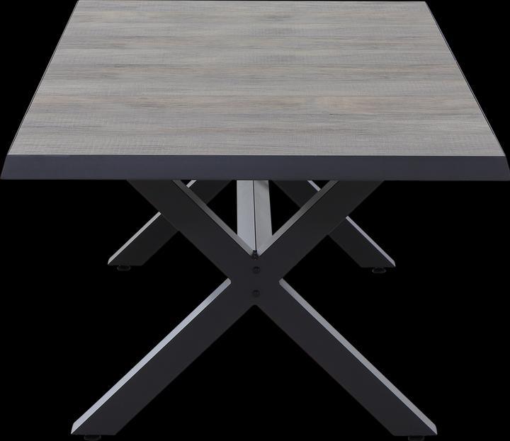 Actual product image Siena Garden Sincro Dining Tisch 200x100cm matt anthrazit / washed grey (200 cm)
