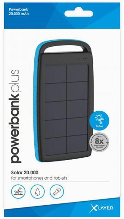 Produktbild Xlayer Solarlader Powerbank (20000 mAh, 74 Wh)