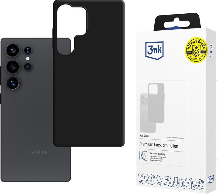 Immagine prodotto 3MK Custodia Matt per Samsung Galaxy S25 Ultra - Nero (Samsung Galaxy S25 Ultra)