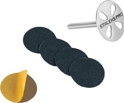 Staleks Set Pododisc Overlay For Milling Machine 27Mm + Replaceable Pads 180 5Pcs. (8 x)