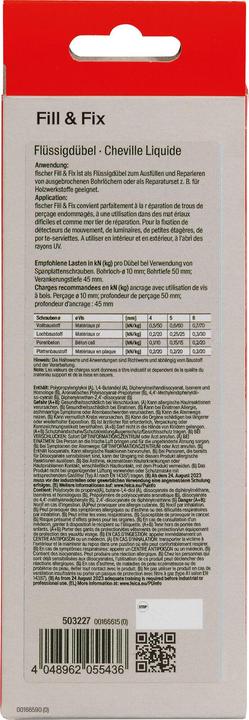 Image du produit Fischer Cheville liquide Fill & Fix (1 pcs)