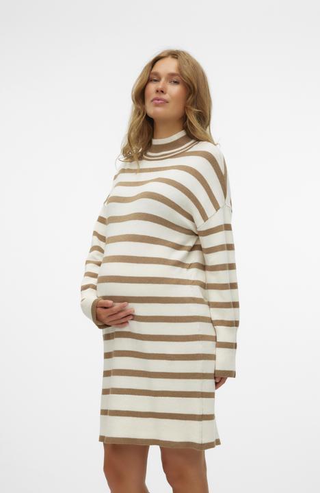 Immagine prodotto Mamalicious Vestibilità regolare Collo alto Polsini a coste Maniche raglan Abito corto Abito in maglia (S)