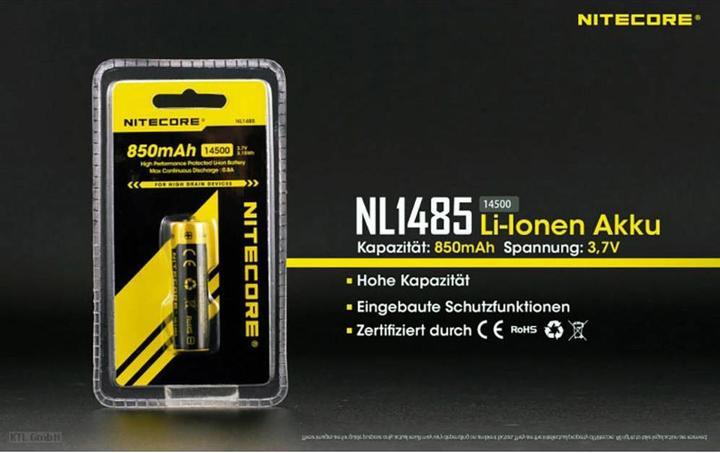 Produktbild Nitecore 14500 (3.70 V, 850 mAh)