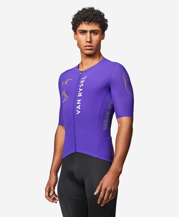 Actual product image Van rysel Rennrad Radtrikot kurzarm Sommer Unisex Racer 2 lila (L)