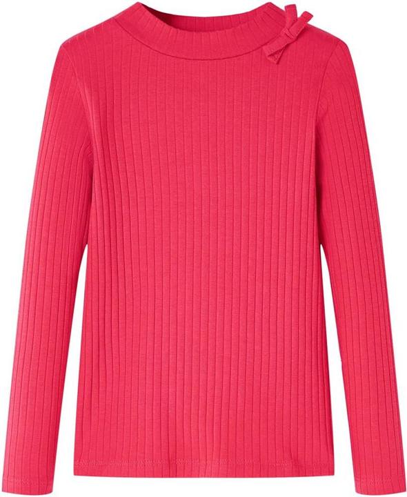 VidaXL Kinder-Langarmshirt Knallrosa 116,Material: 95 % Baumwolle (116)