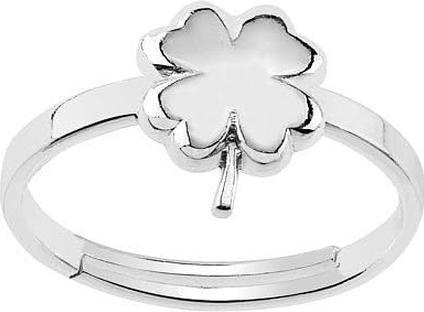 Silvego Silver leg ring with four-leaf clover ZTD25256 (Sterling Silber, 7 cm)