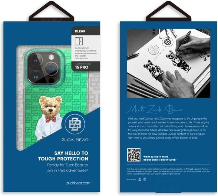 Actual product image Zuck Bear Headphone case case FRENCH RIVIERA for IPHONE 15 Pro Max cannes breeze (Apple iPhone 15 Pro Max)