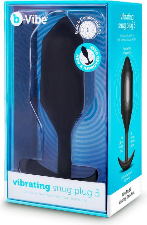 Image du produit B-Vibe Vibrating Snug Plug 5 (XXL) Noir