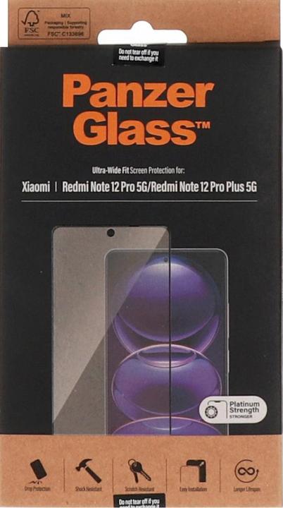 Immagine prodotto PanzerGlass Protezione dello schermo (1 Pezzo/i, Xiaomi Redmi Note 12 Pro 5G)