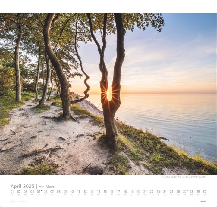 Image du produit Au bord de la mer Edition Calendrier 2025 - Sable, vent et vagues (48 x 46 cm, Couverture rigide, Allemand)
