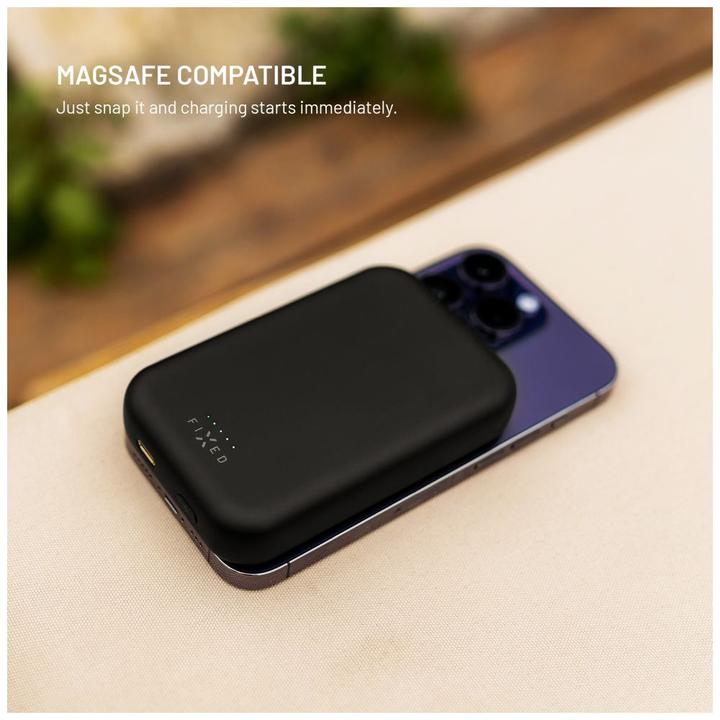 Immagine prodotto Fixed MagZen Trådløs PD 20W Power Bank 10.000 mAh Sort Powerbank - Sort - 10000 mAh (10000 mAh, 12 Wh)