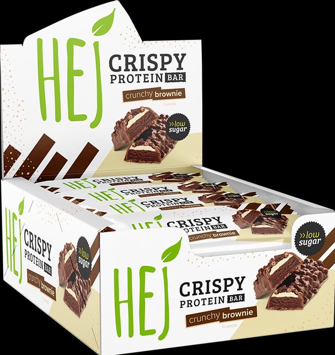 Produktbild HEJ Nutrition HEJ Crispy Protein Bar (12 x 45g) (Crunchy Brownie, 1 Stk., 540 g)