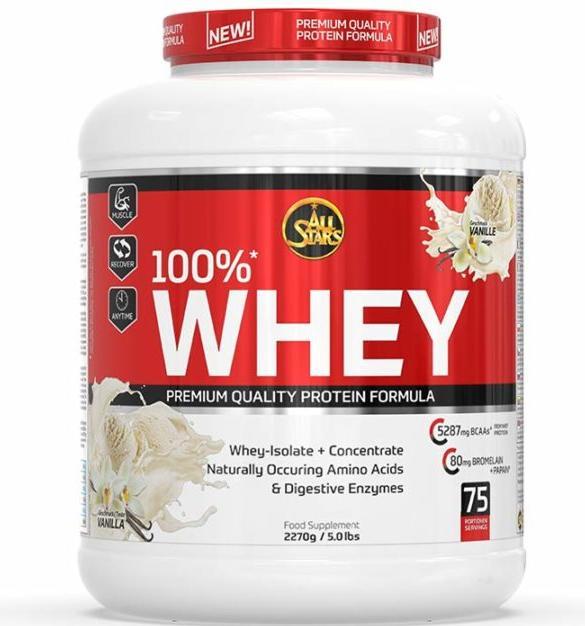 Produktbild All Stars 100% Whey Protein (2270 Dose) (Schokolade, Kokos, 1 Stk., 2270 g)