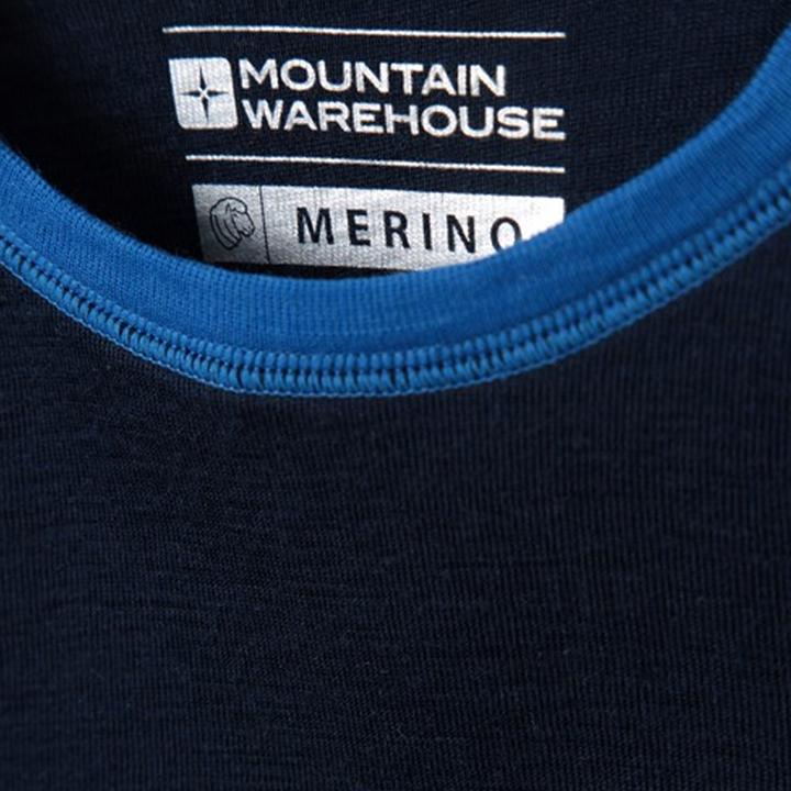 Produktbild Mountain Warehouse ChildrensKids Merino II Contrast Round Neck Base Layer Top (98)