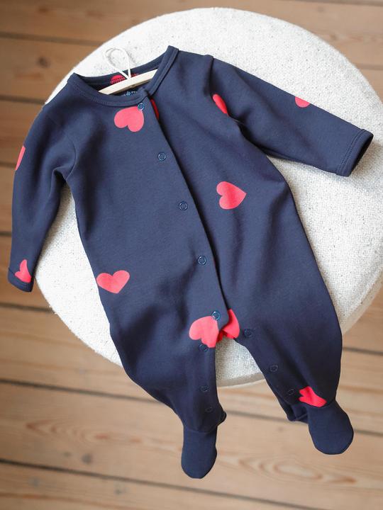 Actual product image Envie de Fraise Bio-Kollektion: Baby Strampler Mon Coeur (74)