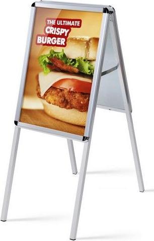 Actual product image Showdown Displays Showdown® Displays Customer stopper silver DIN A2 2 compartments (A2)
