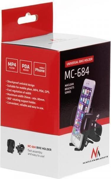 Produktbild Maclean MC-684 holder Passive holder Mobile phone/Smartphone Black