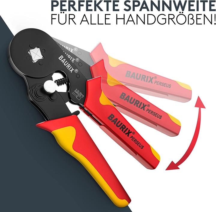Produktbild Baurix Crimpzange mit Aderendhülsen Set