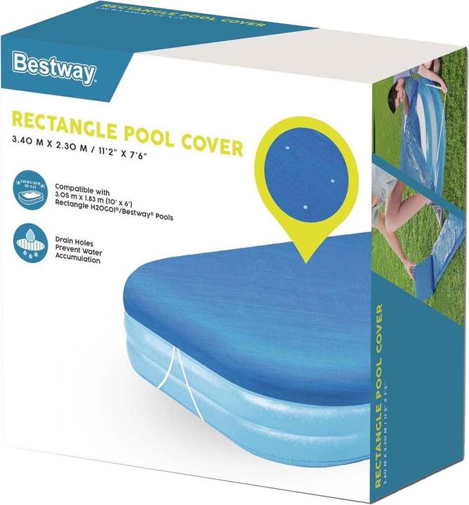 Actual product image Bestway Rectangle Pool Cover for 3.05 m x 1.83 m Inflatable Family Pools
