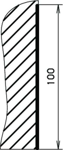 Produktbild Webi Sockelblech flach Aluminium eloxiert Höhe 100 mm