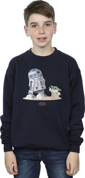 Produktbild Star Wars The Mandalorian R2D2 And Grogu Sweatshirt Jungen (140, 146)