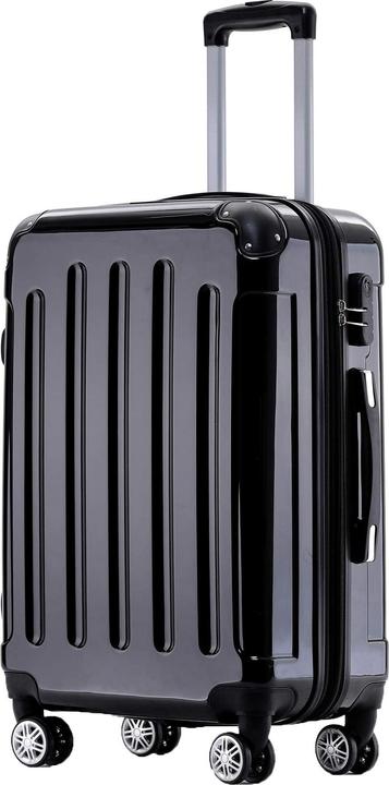 Beibye Reisekoffer 2048, M, Schwarz (45 l, M (50 - 90l))