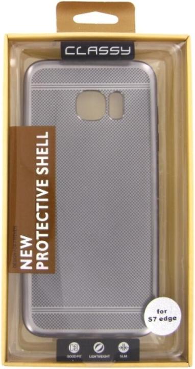 Produktbild OEM Silicone Case Classy Samsung Galaxy S7 Edge grey (Samsung Galaxy S7 Edge)