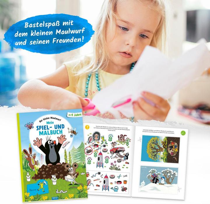 Produktbild Der kleine Maulwurf Mein Spiel- und Malbuch