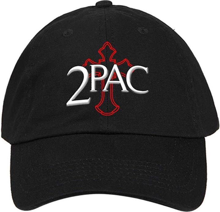 Tupac Shakur BaseballMütze Logo (One Size)