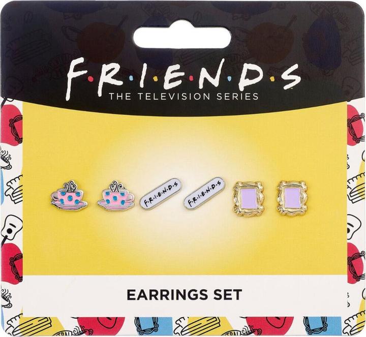 Immagine prodotto Carat AMICI - Set di 3 boucles d'oreilles (Senza zinco e senza nichel, Placcato in argento e smaltato)