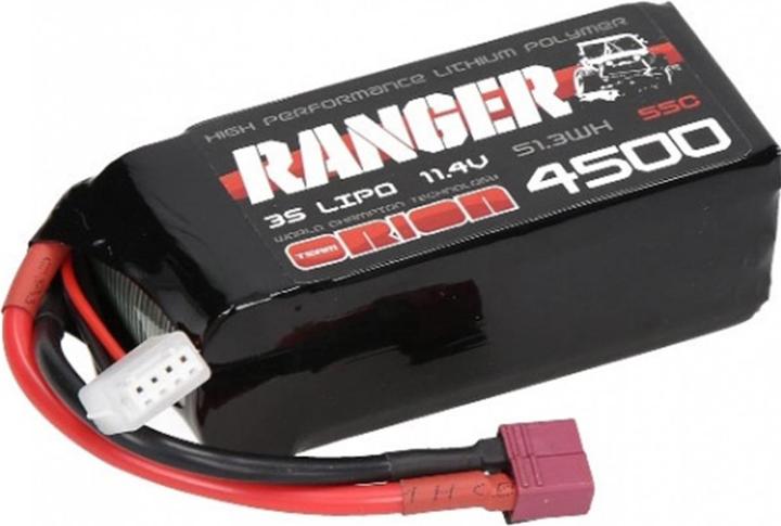 Team Orion 3S 55C Ranger Crawler HV Shorty LiPo Battery (11.4V/4500mAh) (11.40 V, 4500 mAh)