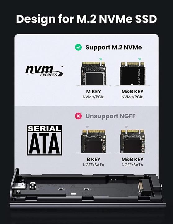 Image du produit Ugreen Boîtier SSD pour NVMe
