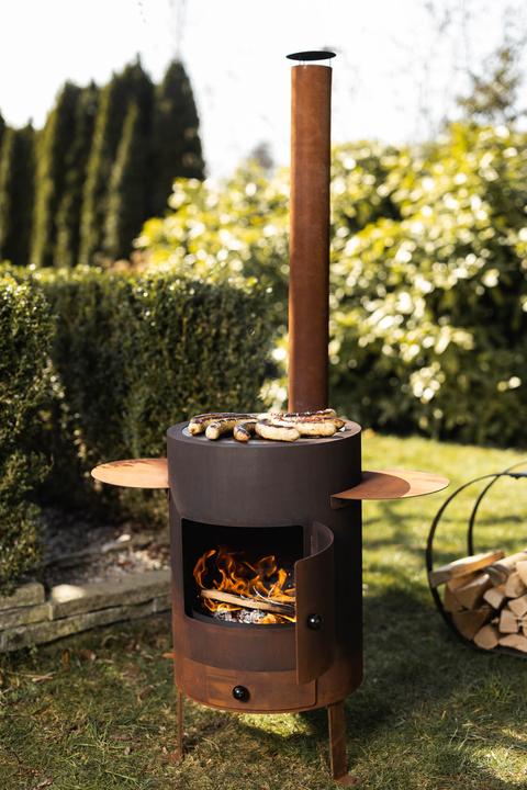 Actual product image Feu du Jardin Outdoor and Fondue Oven Deluxe rust