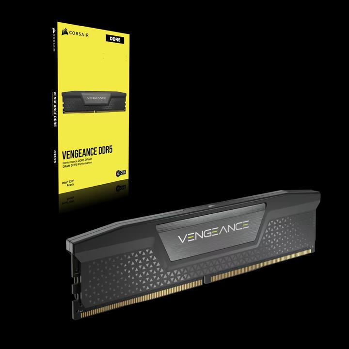Immagine prodotto Corsair DDR5 64GB PC 6600 CL32 KIT (2x32GB) VENGEANCE Black retail (2 x 32GB, 6600 MHz, RAM DDR5, DIMM)