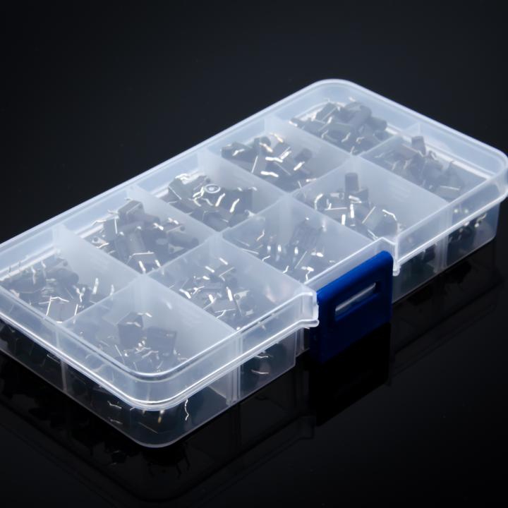 Actual product image Purecrea Tactile mini push button set 200 pieces